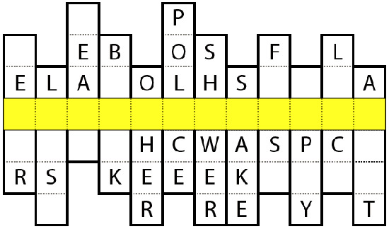 Crossword puzzle AWord clueless game
