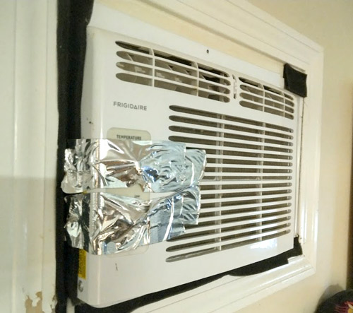 AC is always on and taped to protect it from turning it off