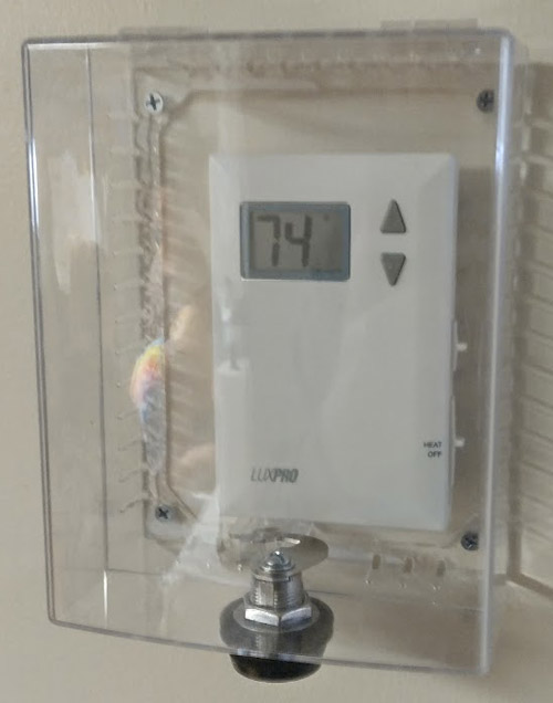 Thermostat covered
