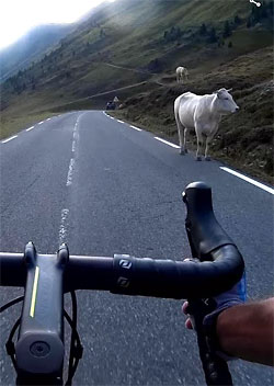 Robert Atama on his bike